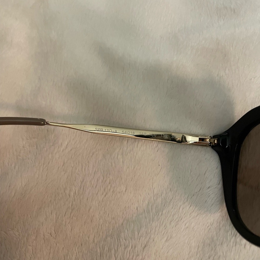 Beautiful Prada Black and Gold Sunglasses - Picture 14 of 14